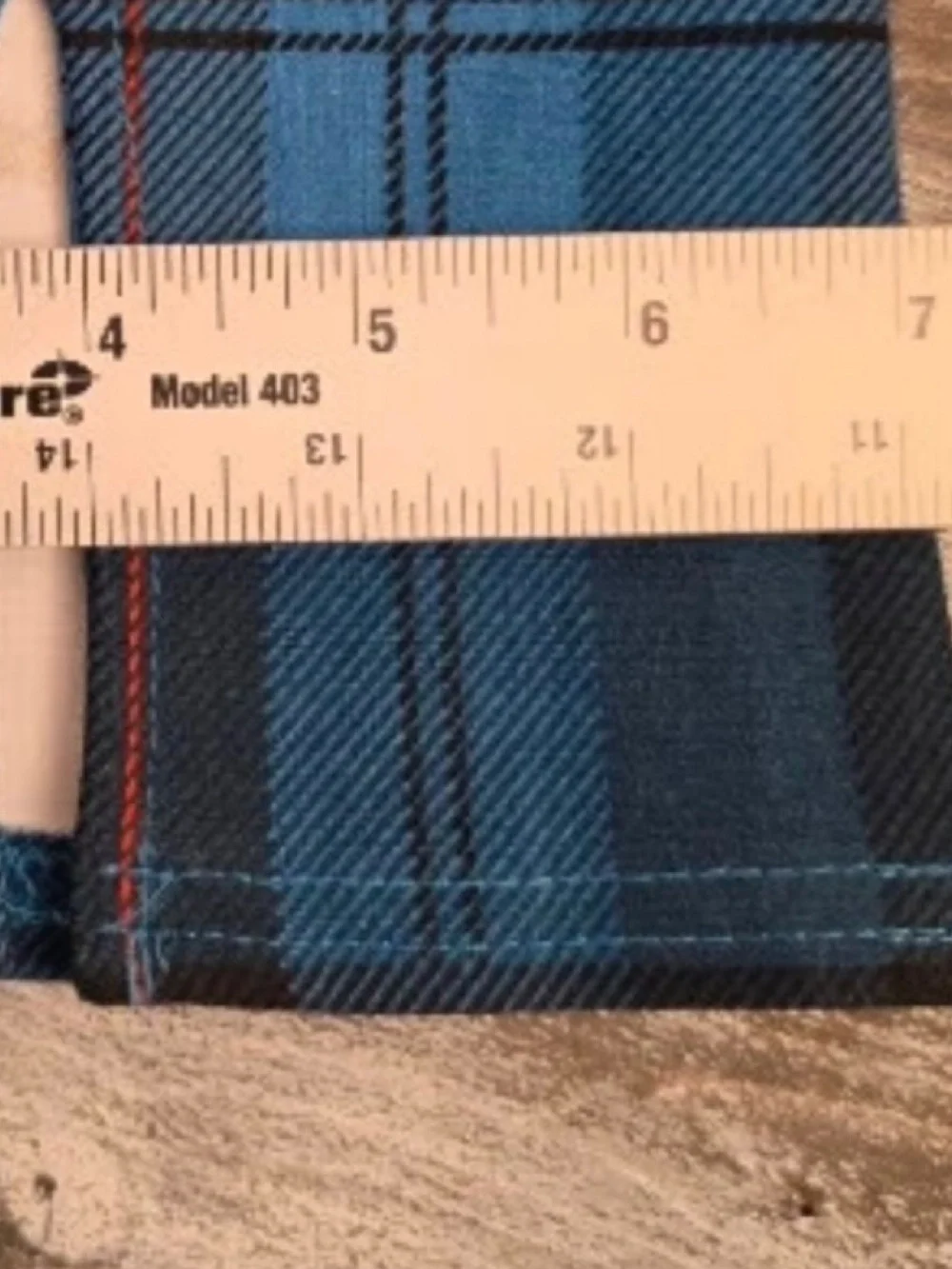 Slim Factor by Investments Blue Plaid Kick Flare Pull on Pants. NWT, Small